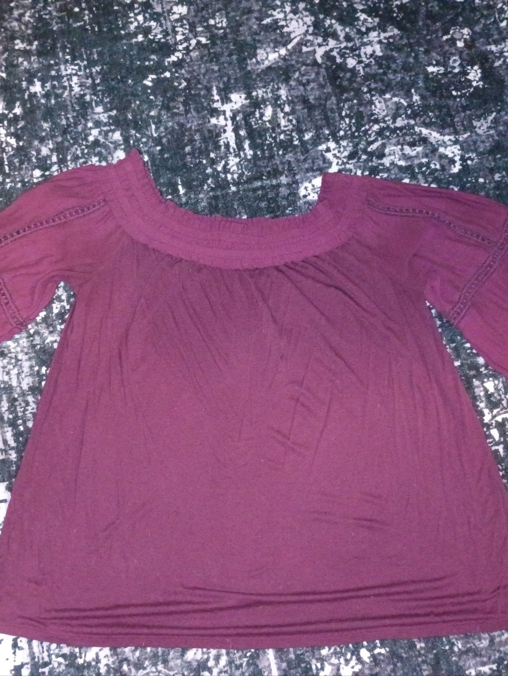 Women's "Loft" Burgundy Top